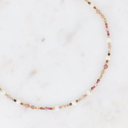 Collier Pricia avec pierres naturelles