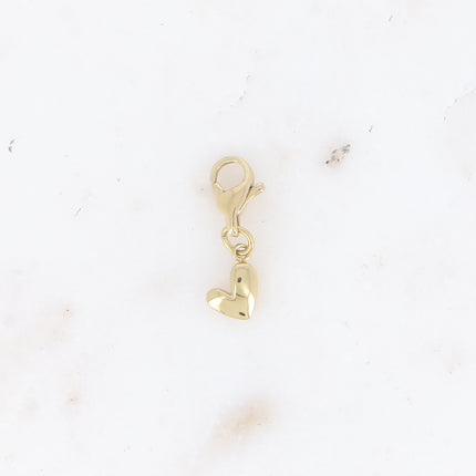 Charm Arys - coeur lisse & brillant