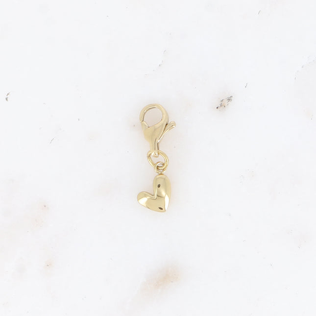 Charm Arys - coeur lisse & brillant