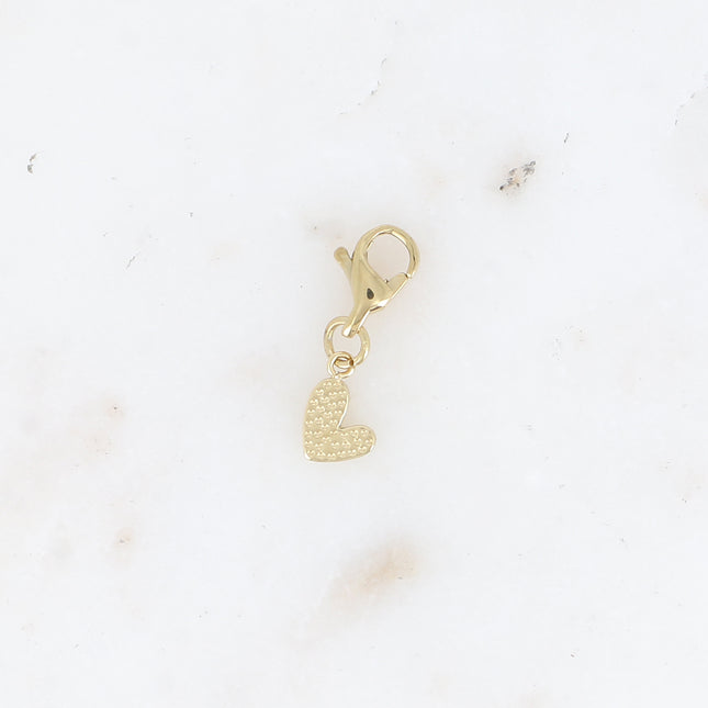 Charm Arys - coeur lisse & brillant