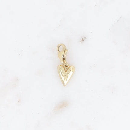 Charm - elongated heart