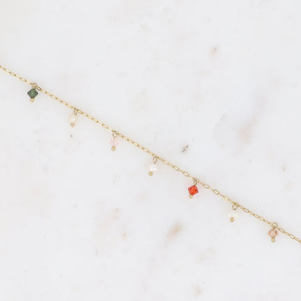 Bracelet - perles d'eau douce et cristaux toupies