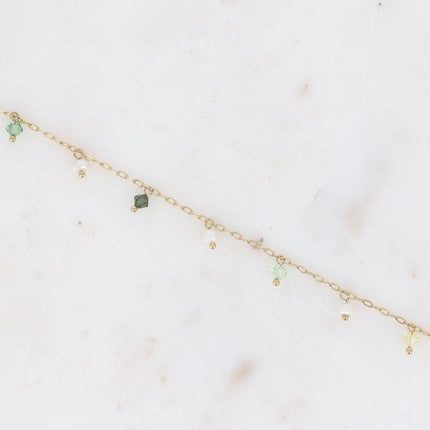 Bracelet - perles d'eau douce et cristaux toupies