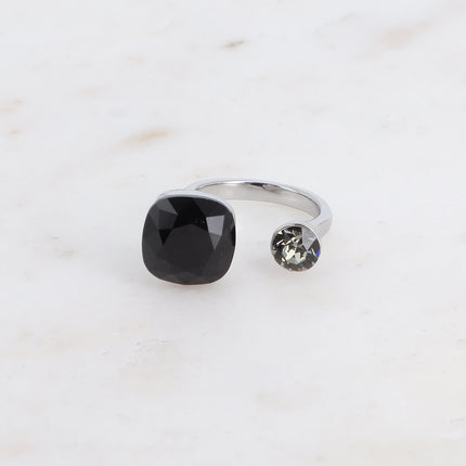 Bague Beata - ornée de 2 cristaux Swarovski®