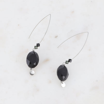 Bria Earrings - 13x18mm oval Swarovski® crystals and 2 briolettes