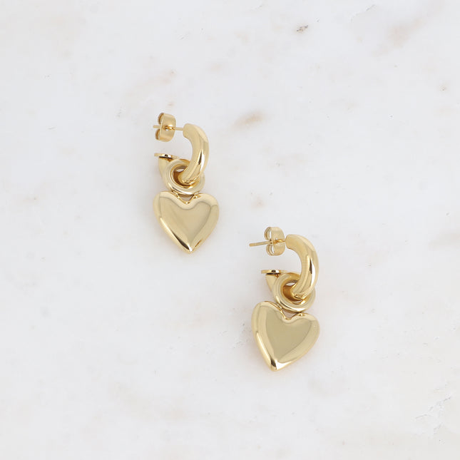 Créoles - pendentif coeur
