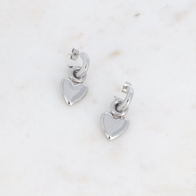 Créoles - pendentif coeur