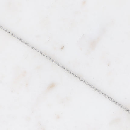 Bracelet Éléona - maille anneaux ovales torsadés fins