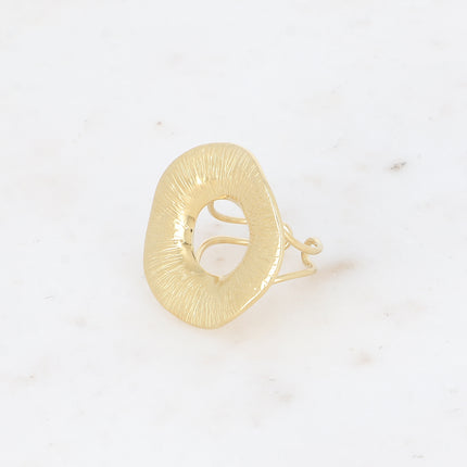 Bague Jallia - grand cercle texturé