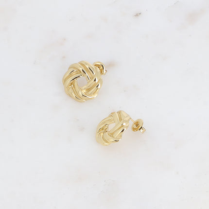 Boucles puces - cercle tressé