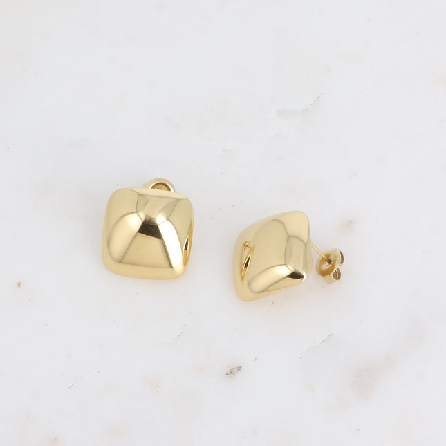 Boucles puces - carré bombé, lisse et miroir