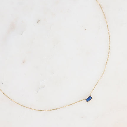 Collier - cristal rectangulaire