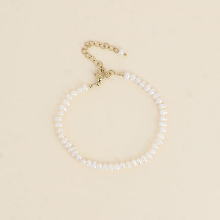 Bracelet on a cord - 3mm freshwater pearls