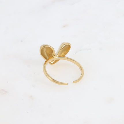 Bague fine - coeur bombé