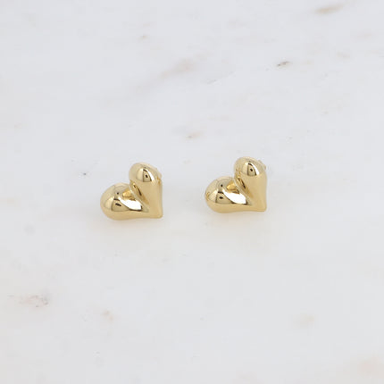 Boucles puces - coeur bombé