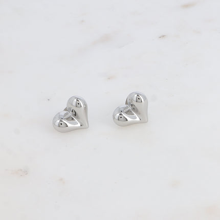 Boucles puces - coeur bombé