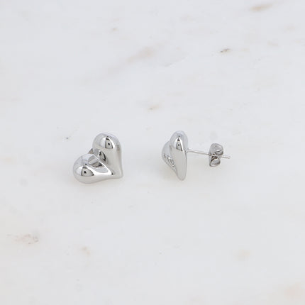 Boucles puces - coeur bombé