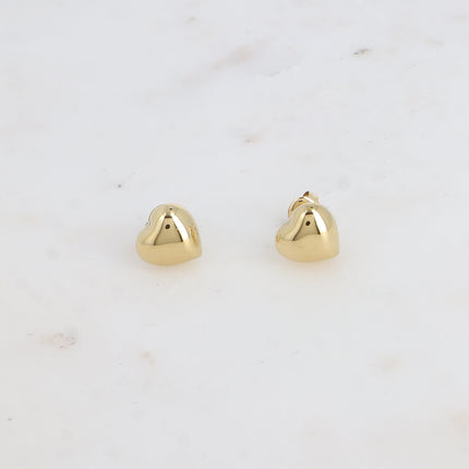 Boucles puces - petit coeur bombé