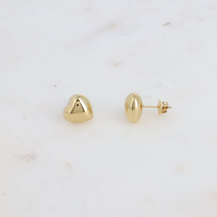 Boucles puces - petit coeur bombé