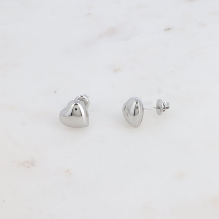 Boucles puces - petit coeur bombé