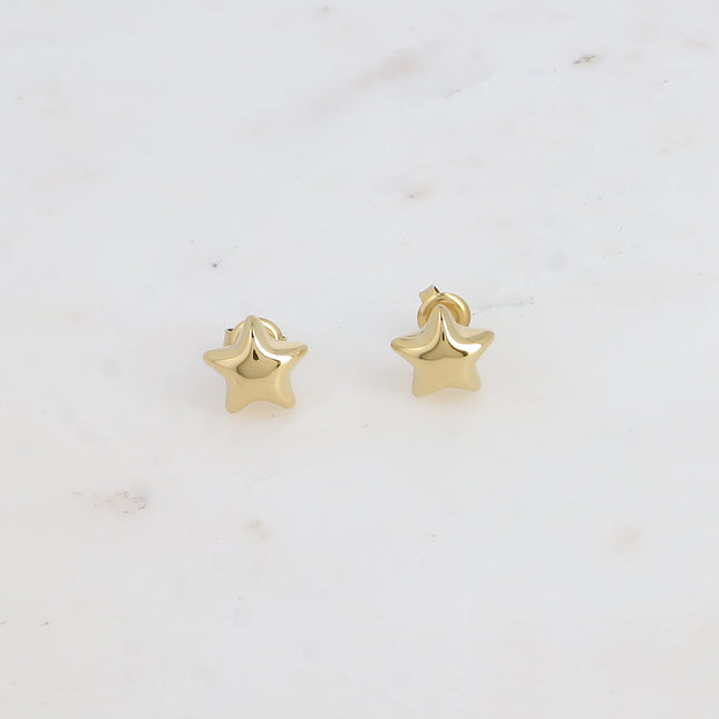 Earrings - small origami star