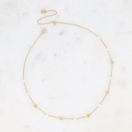 Collier Coeura - coeurs et perles d'eau douce