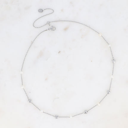 Collier Coeura - coeurs et perles d'eau douce