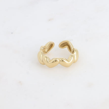 Bague - anneau multi coeurs