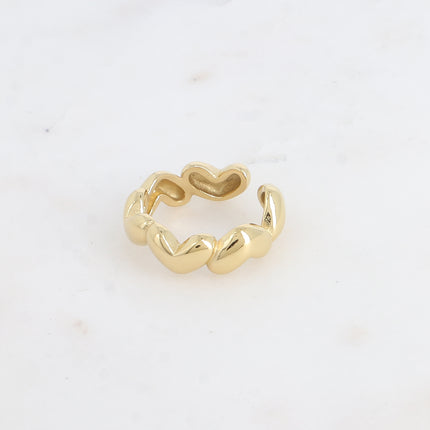 Bague - anneau multi coeurs