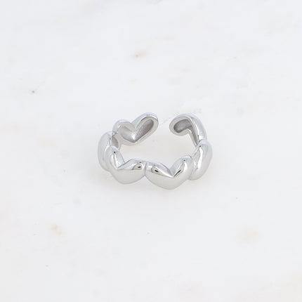 Bague - anneau multi coeurs