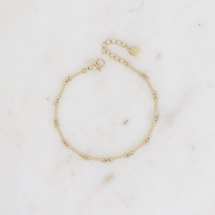 Bracelet - anneaux en tige torsadée