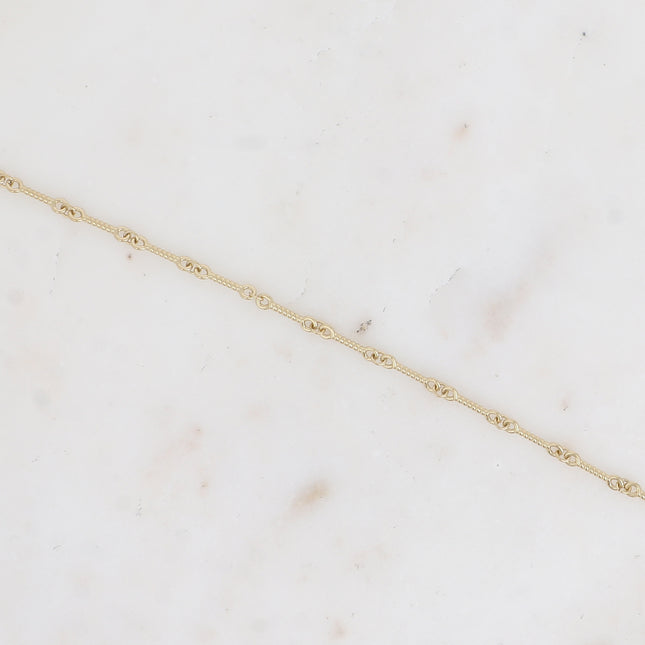 Bracelet - twisted stem rings