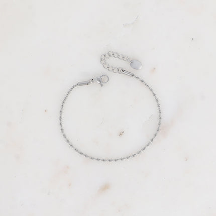 Bracelet Callis - maille effet torsadée fine