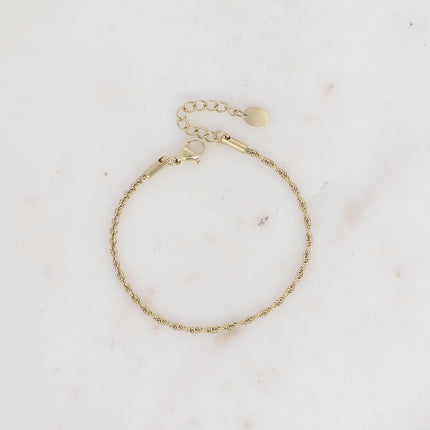 Bracelet - maille effet torsadée épaisse