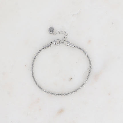 Bracelet Isolda - maille effet quadrillé torsadé
