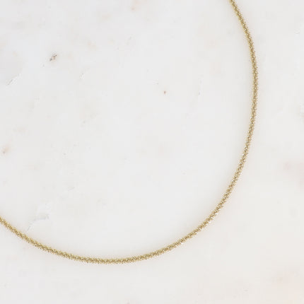 Collier Isolda - maille effet quadrillé torsadé