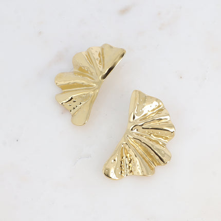 Boucles puces - grand demi cercle ondulé et martelé