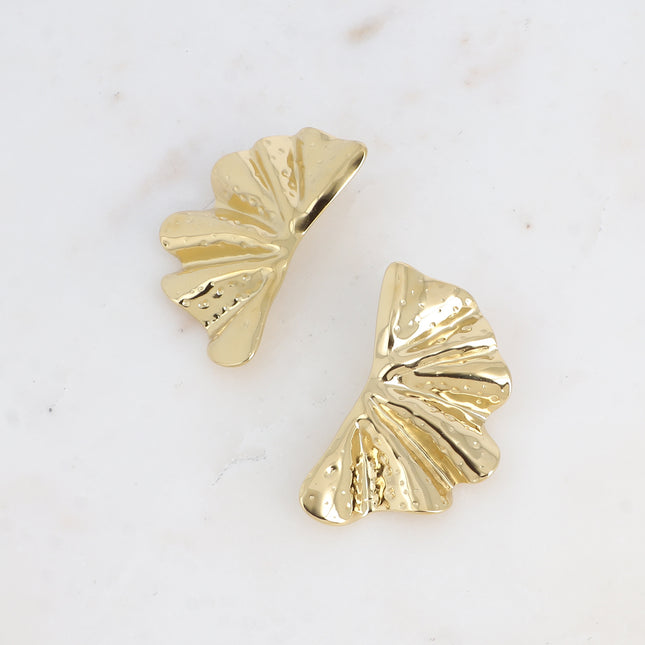 Boucles puces - grand demi cercle ondulé et martelé