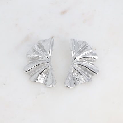 Boucles puces - grand demi cercle ondulé et martelé