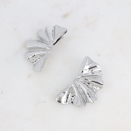 Boucles puces - grand demi cercle ondulé et martelé
