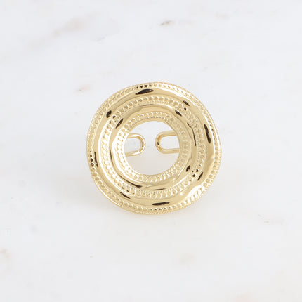 Bague - cercle effet milgrain