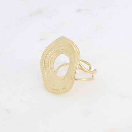 Bague - cercle effet milgrain