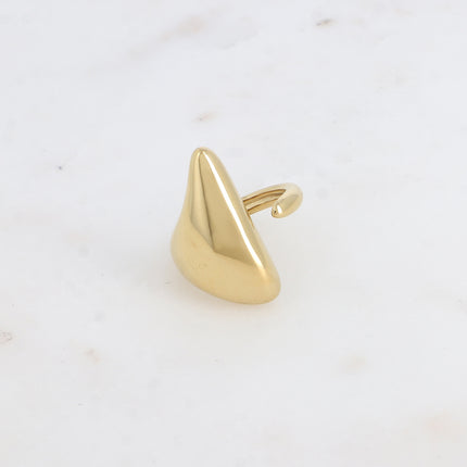 Bague ouverte Lirea - forme triangulaire bombée