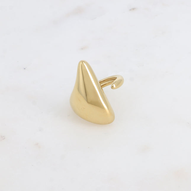 Bague ouverte Lirea - forme triangulaire bombée