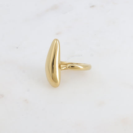 Bague ouverte Lirea - forme triangulaire bombée