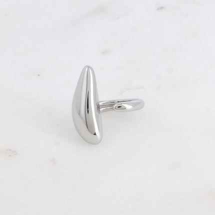 Bague ouverte Lirea - forme triangulaire bombée