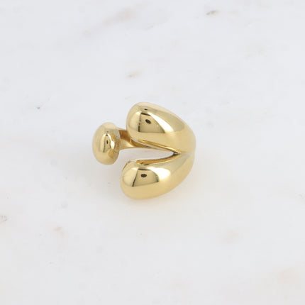 Bague ouverte Francia - 3 boules