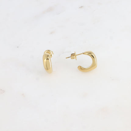 Mini hoop earrings - faceted