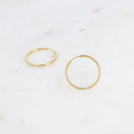 Créoles - anneau rond 23 mm