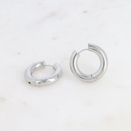 Créoles - anneau rond épais 24mm